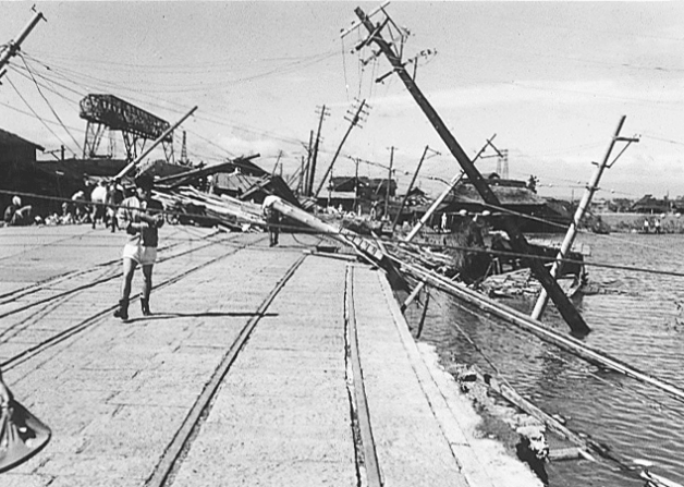 伊勢湾台風被害の復旧作業