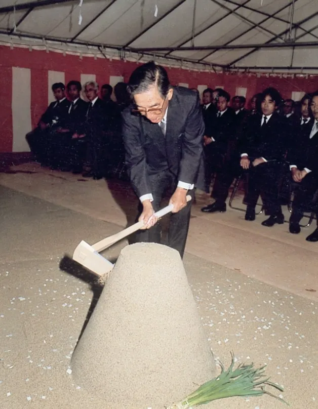 教育・研究棟の起工式