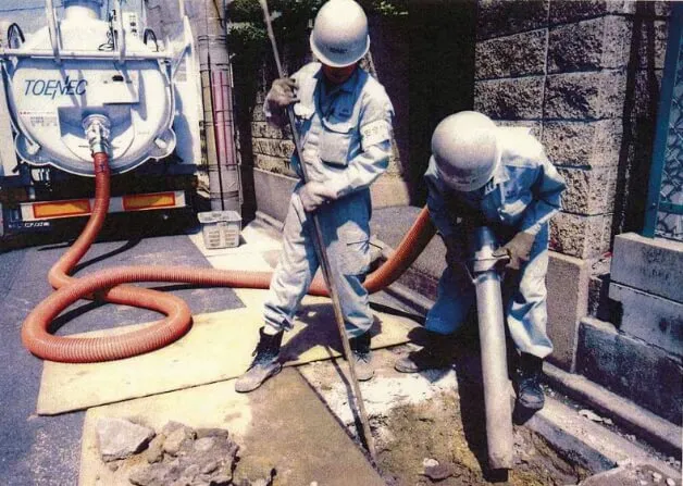 エアーショベル作業