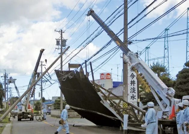 台風18号復旧作業1